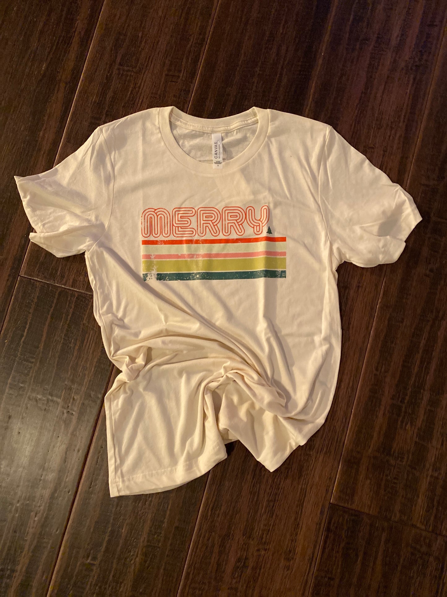 Merry Distressed Tee