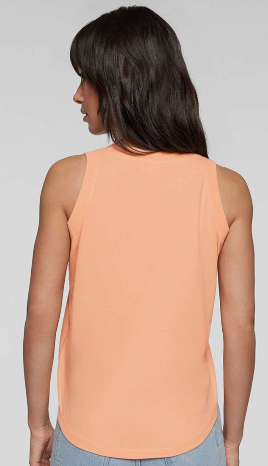 Relaxed Jersey Tank in Peach