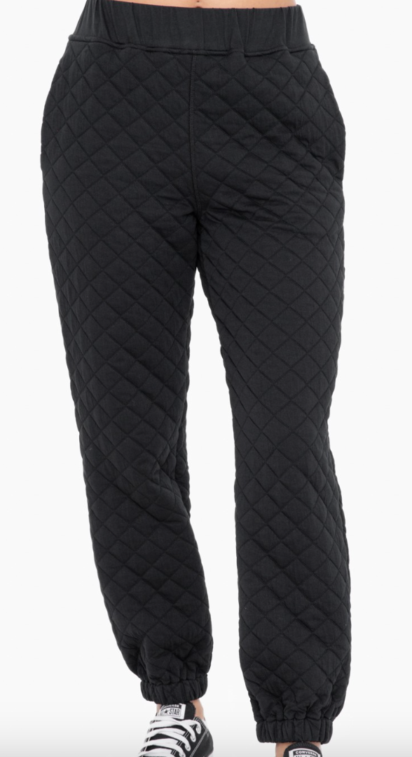 Quilted Jersey Joggers