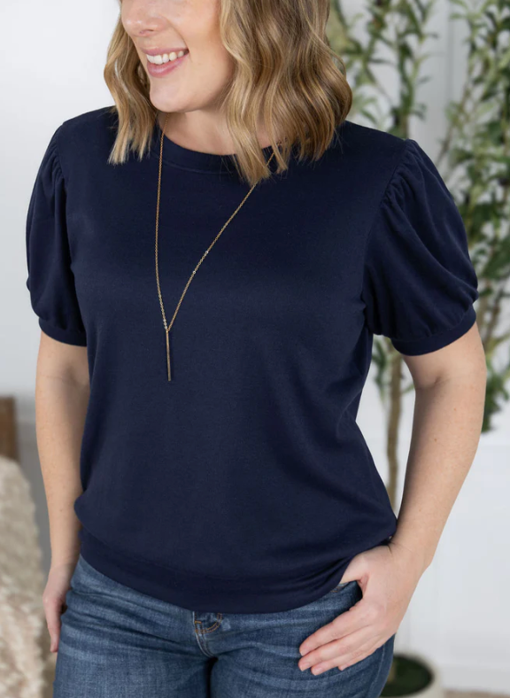MM Katie Cozy Top in Navy