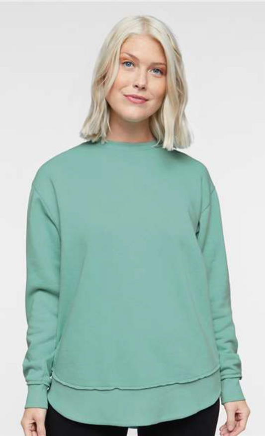 Weekend Fleece Crewneck in Saltwater