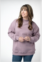 MM Marley Mock Neck Sweatshirt- Mauve