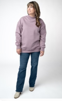 MM Marley Mock Neck Sweatshirt- Mauve